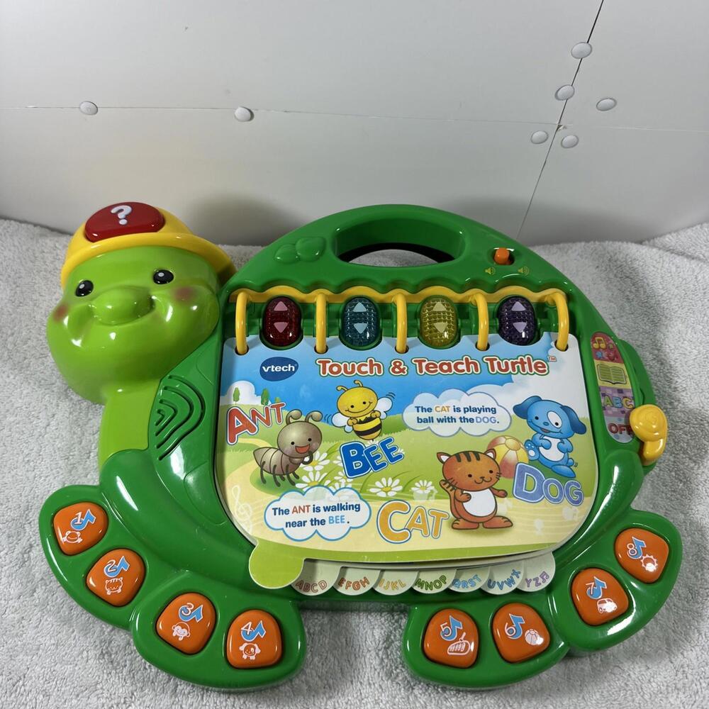 VTech Touch and Teach Turtle Educational Learning Toy ABC's Music Reading-C7